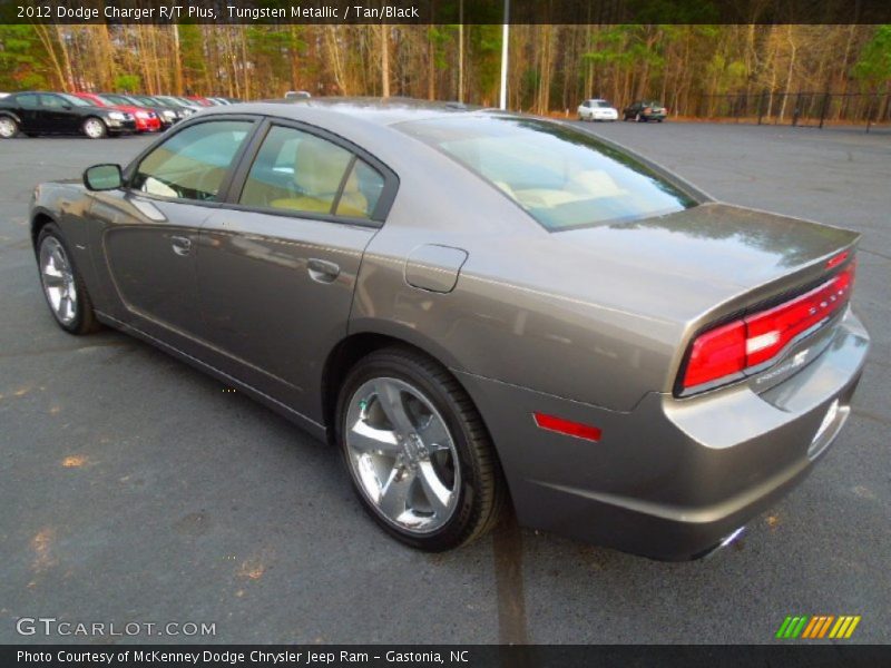 Tungsten Metallic / Tan/Black 2012 Dodge Charger R/T Plus