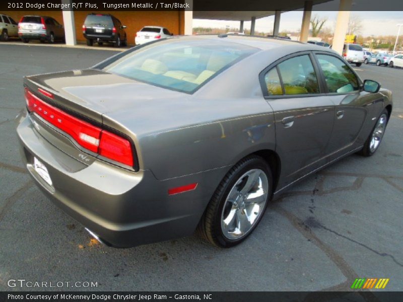 Tungsten Metallic / Tan/Black 2012 Dodge Charger R/T Plus