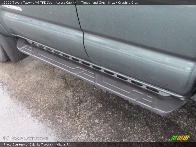Timberland Green Mica / Graphite Gray 2009 Toyota Tacoma V6 TRD Sport Access Cab 4x4