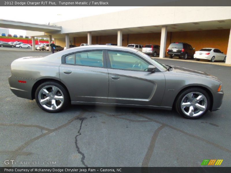 Tungsten Metallic / Tan/Black 2012 Dodge Charger R/T Plus