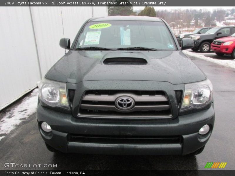 Timberland Green Mica / Graphite Gray 2009 Toyota Tacoma V6 TRD Sport Access Cab 4x4