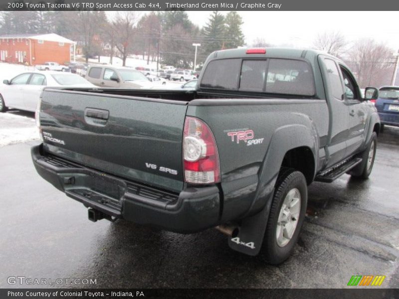 Timberland Green Mica / Graphite Gray 2009 Toyota Tacoma V6 TRD Sport Access Cab 4x4