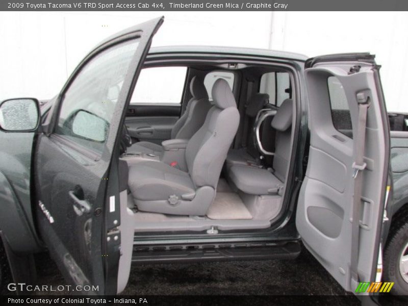 Timberland Green Mica / Graphite Gray 2009 Toyota Tacoma V6 TRD Sport Access Cab 4x4