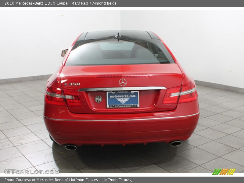 Mars Red / Almond Beige 2010 Mercedes-Benz E 350 Coupe