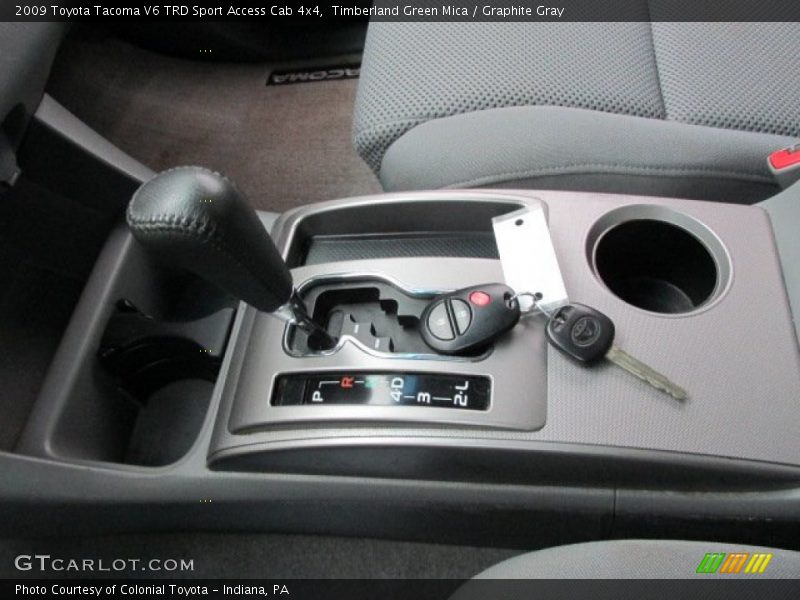 Timberland Green Mica / Graphite Gray 2009 Toyota Tacoma V6 TRD Sport Access Cab 4x4