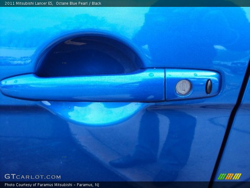 Octane Blue Pearl / Black 2011 Mitsubishi Lancer ES