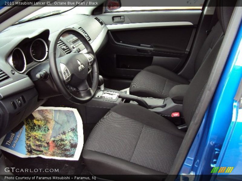 Octane Blue Pearl / Black 2011 Mitsubishi Lancer ES