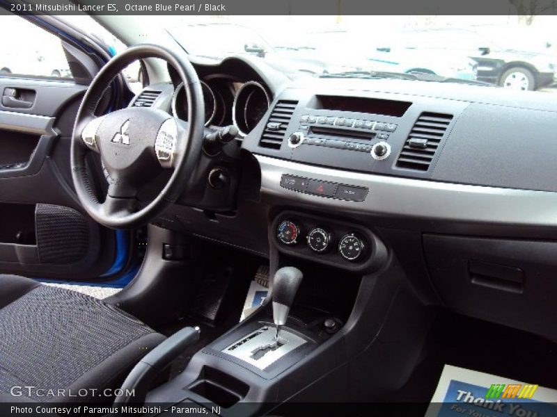 Octane Blue Pearl / Black 2011 Mitsubishi Lancer ES