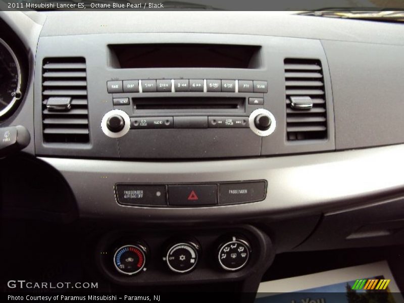 Octane Blue Pearl / Black 2011 Mitsubishi Lancer ES
