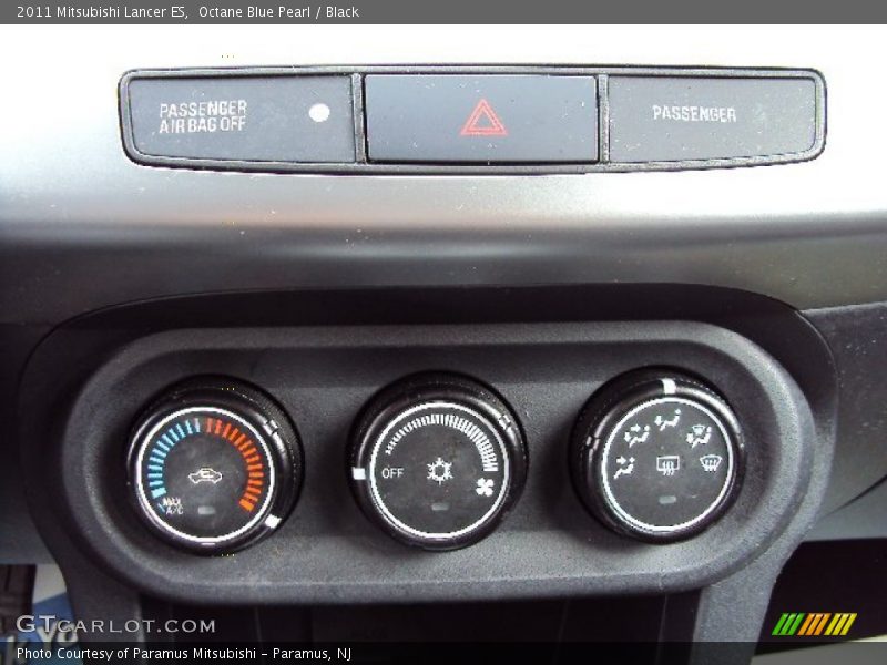 Octane Blue Pearl / Black 2011 Mitsubishi Lancer ES