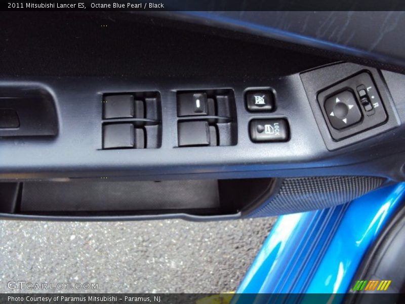 Octane Blue Pearl / Black 2011 Mitsubishi Lancer ES