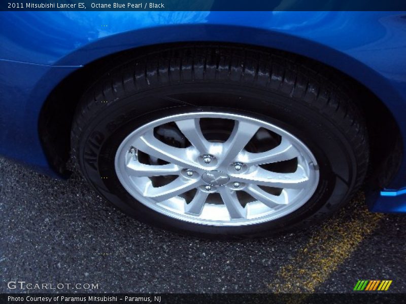 Octane Blue Pearl / Black 2011 Mitsubishi Lancer ES