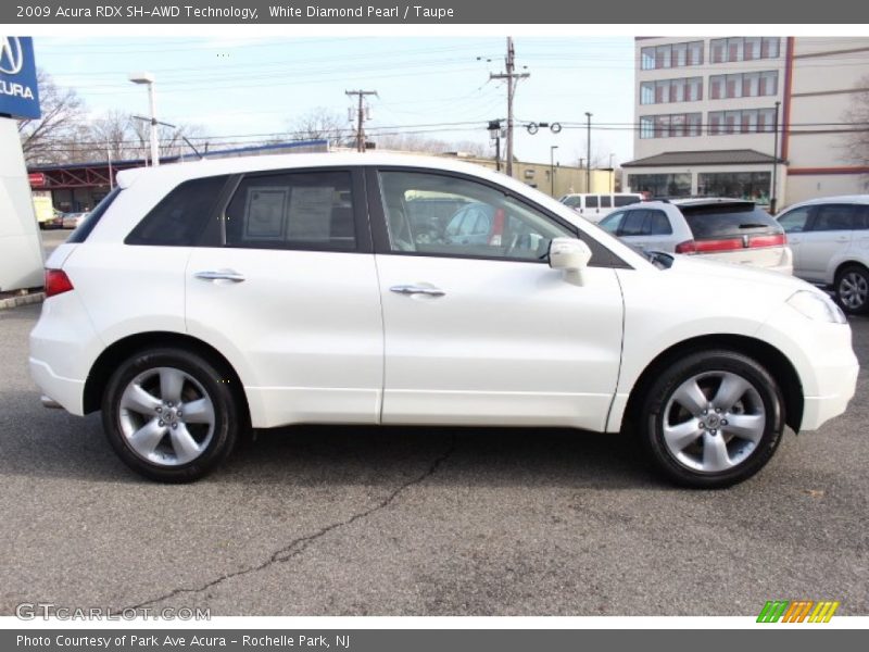 White Diamond Pearl / Taupe 2009 Acura RDX SH-AWD Technology