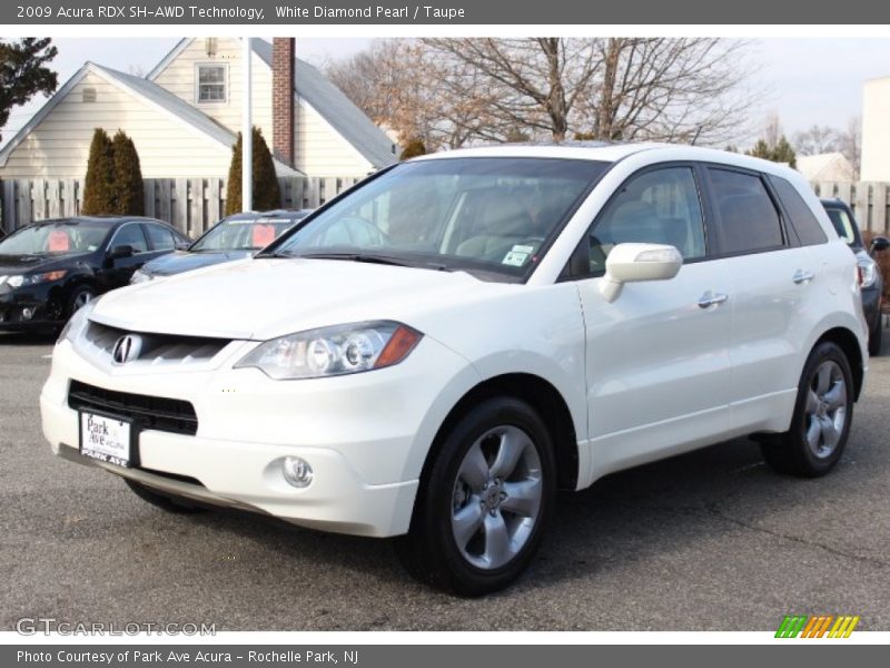 White Diamond Pearl / Taupe 2009 Acura RDX SH-AWD Technology
