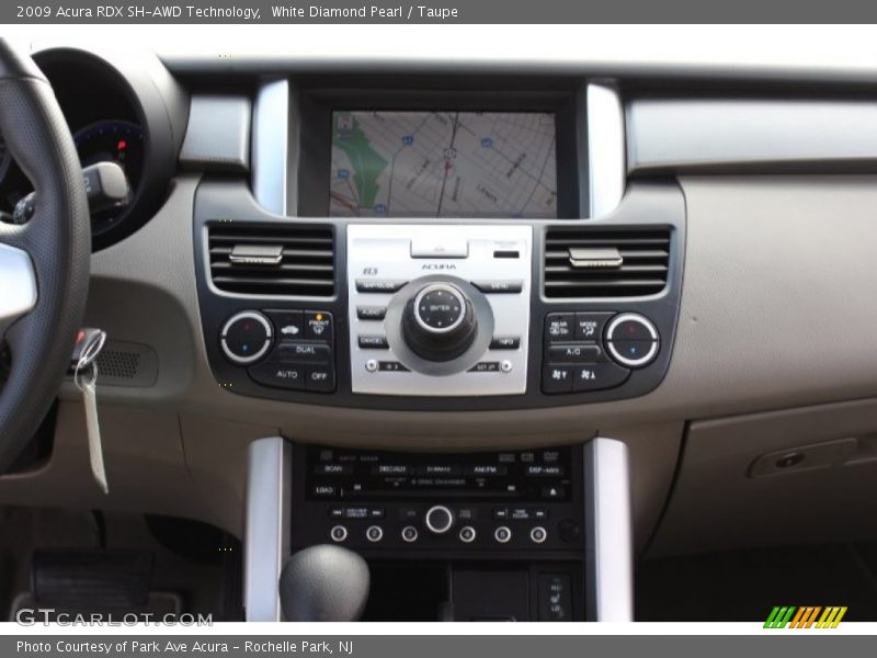 White Diamond Pearl / Taupe 2009 Acura RDX SH-AWD Technology