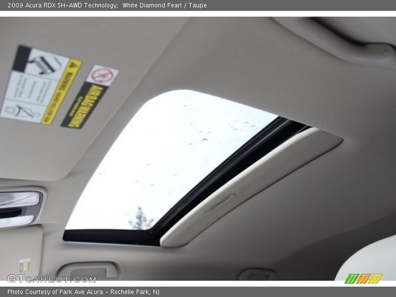 White Diamond Pearl / Taupe 2009 Acura RDX SH-AWD Technology