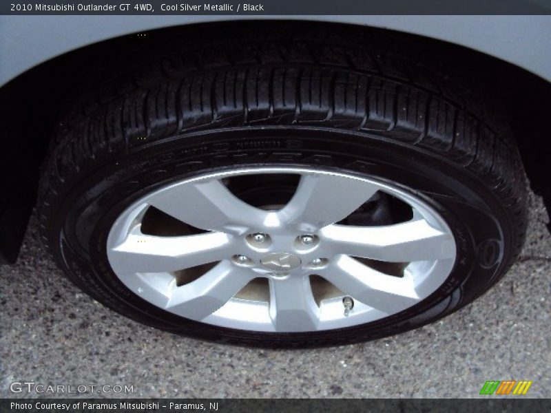 Cool Silver Metallic / Black 2010 Mitsubishi Outlander GT 4WD