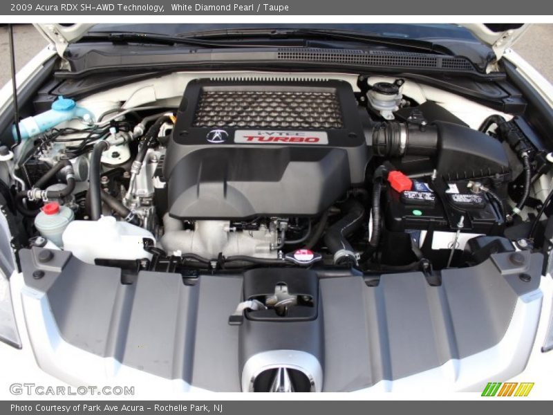 White Diamond Pearl / Taupe 2009 Acura RDX SH-AWD Technology