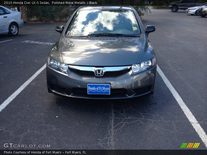 Polished Metal Metallic / Black 2010 Honda Civic LX-S Sedan