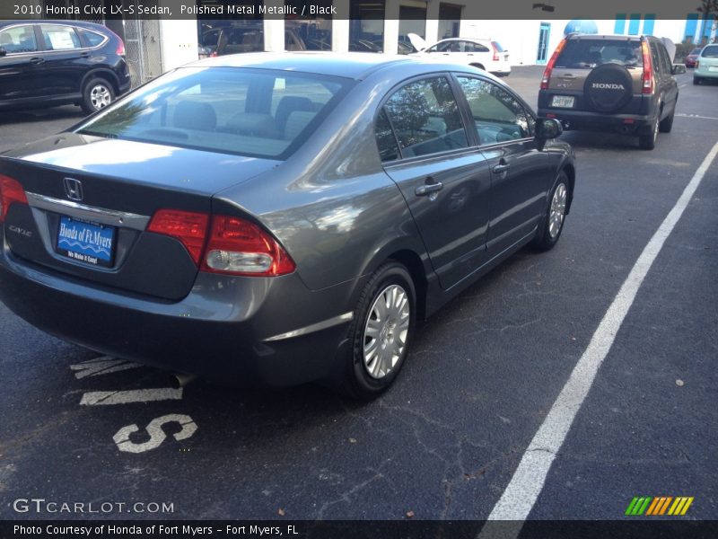 Polished Metal Metallic / Black 2010 Honda Civic LX-S Sedan