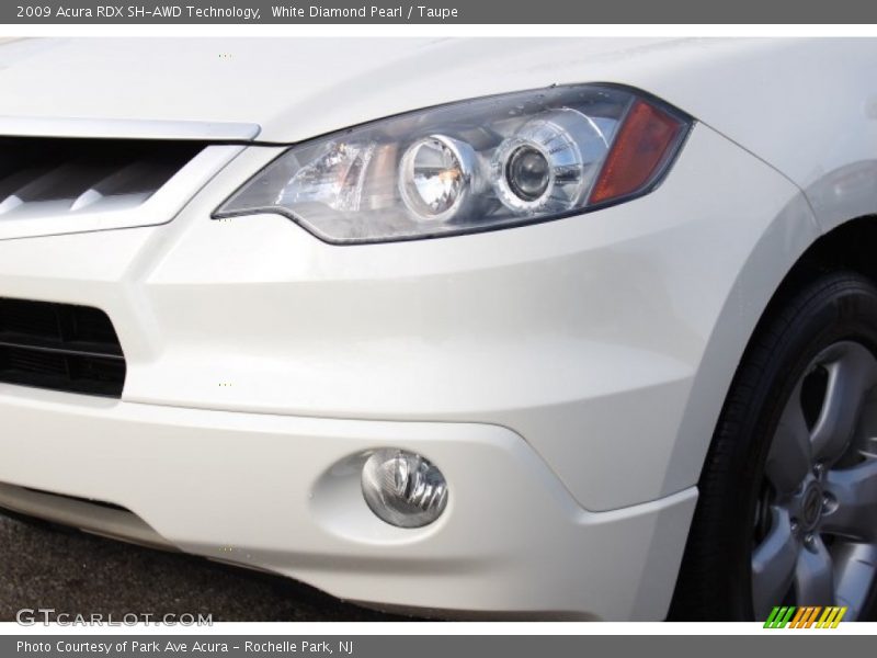 White Diamond Pearl / Taupe 2009 Acura RDX SH-AWD Technology