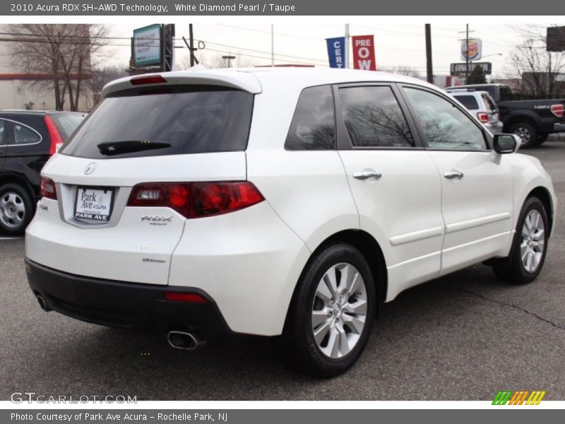 White Diamond Pearl / Taupe 2010 Acura RDX SH-AWD Technology