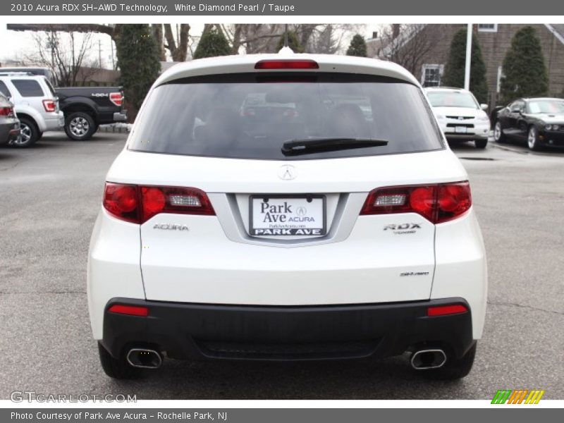 White Diamond Pearl / Taupe 2010 Acura RDX SH-AWD Technology