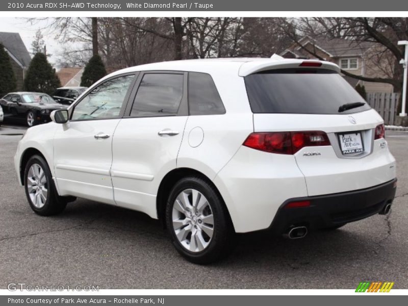 White Diamond Pearl / Taupe 2010 Acura RDX SH-AWD Technology