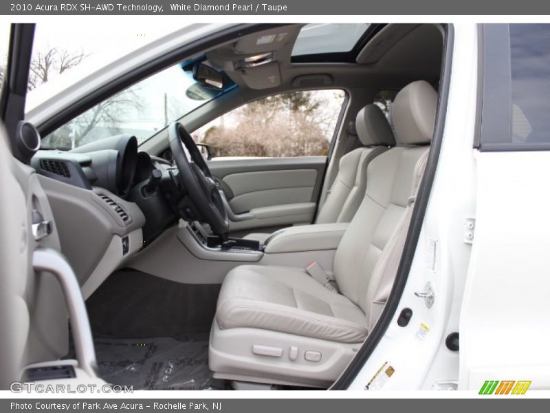 White Diamond Pearl / Taupe 2010 Acura RDX SH-AWD Technology