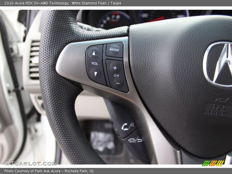 White Diamond Pearl / Taupe 2010 Acura RDX SH-AWD Technology