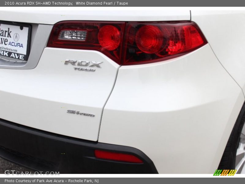 White Diamond Pearl / Taupe 2010 Acura RDX SH-AWD Technology