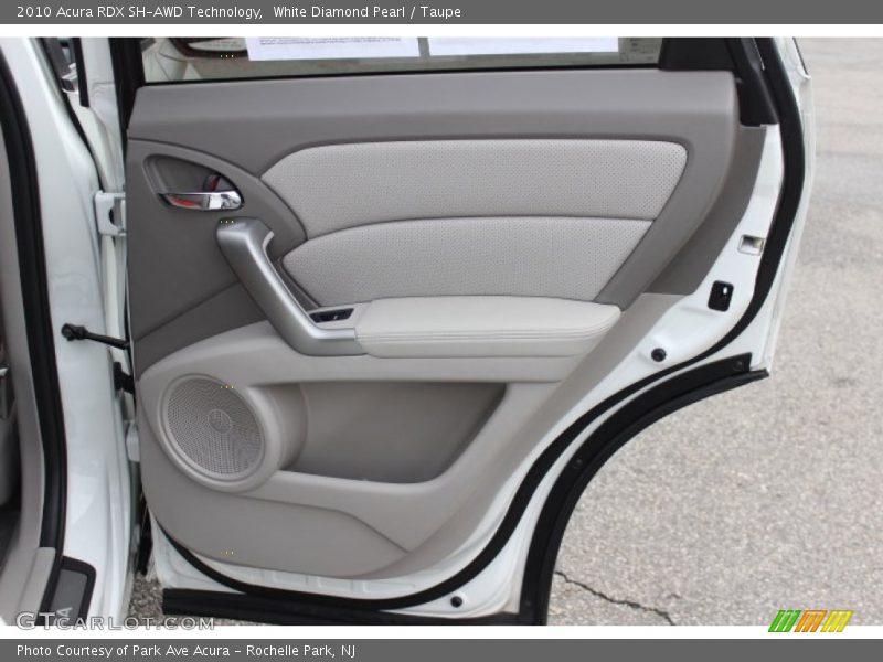 White Diamond Pearl / Taupe 2010 Acura RDX SH-AWD Technology