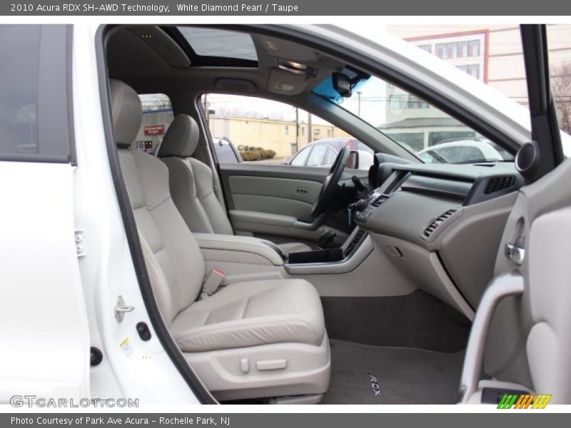 White Diamond Pearl / Taupe 2010 Acura RDX SH-AWD Technology