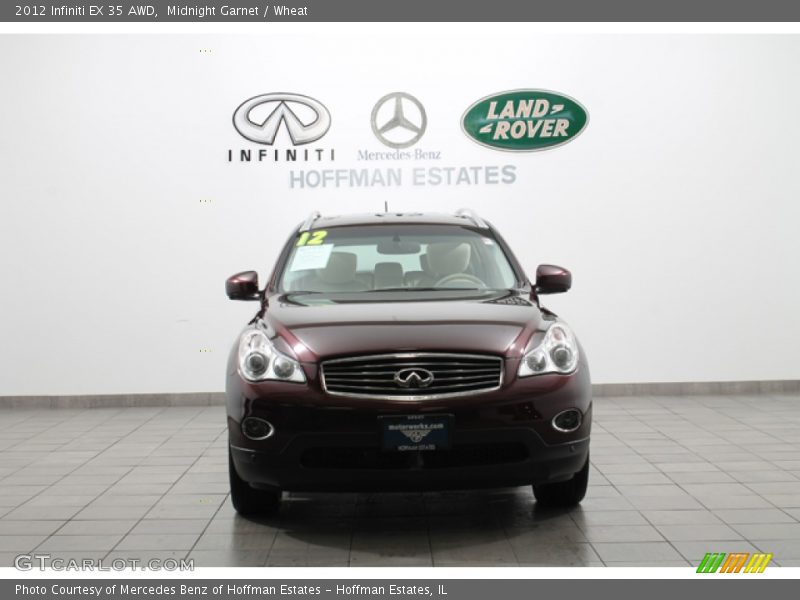 Midnight Garnet / Wheat 2012 Infiniti EX 35 AWD