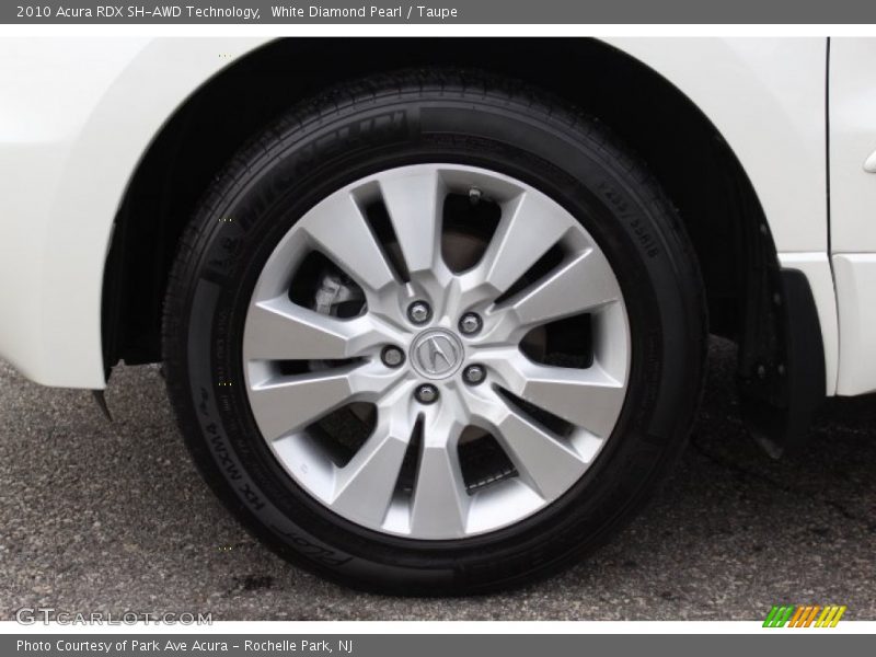 White Diamond Pearl / Taupe 2010 Acura RDX SH-AWD Technology