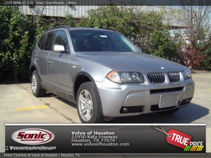 Silver Grey Metallic / Black 2006 BMW X3 3.0i