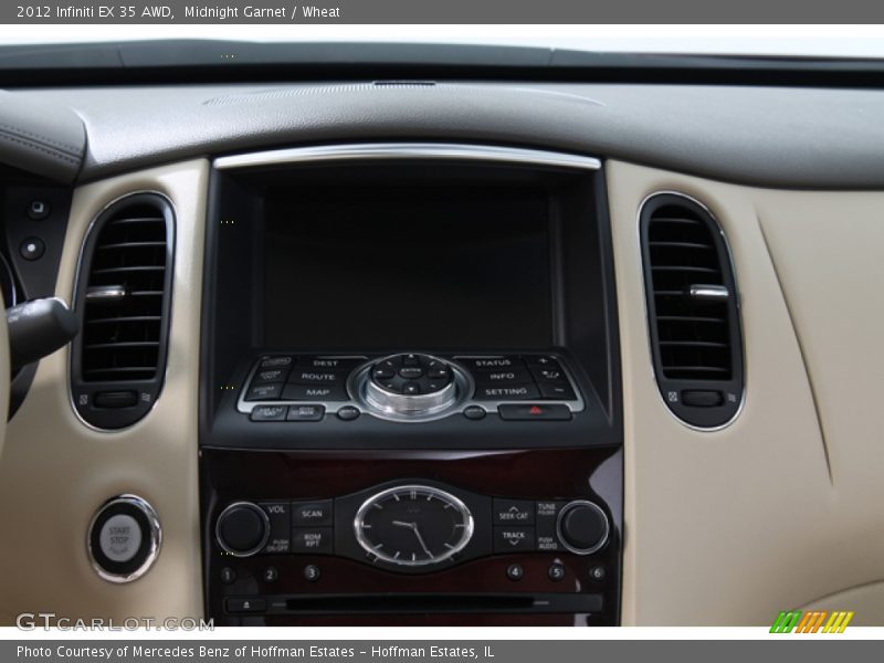 Midnight Garnet / Wheat 2012 Infiniti EX 35 AWD