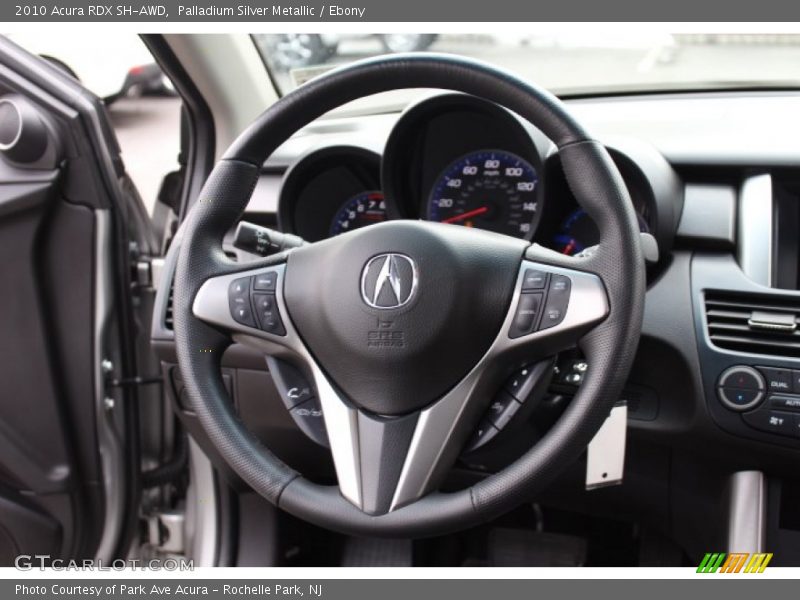 Palladium Silver Metallic / Ebony 2010 Acura RDX SH-AWD