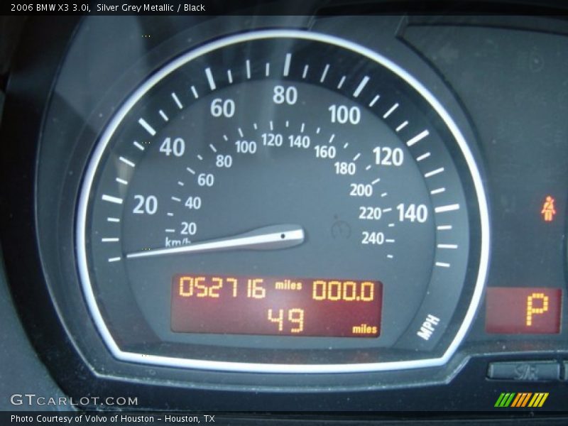 Silver Grey Metallic / Black 2006 BMW X3 3.0i