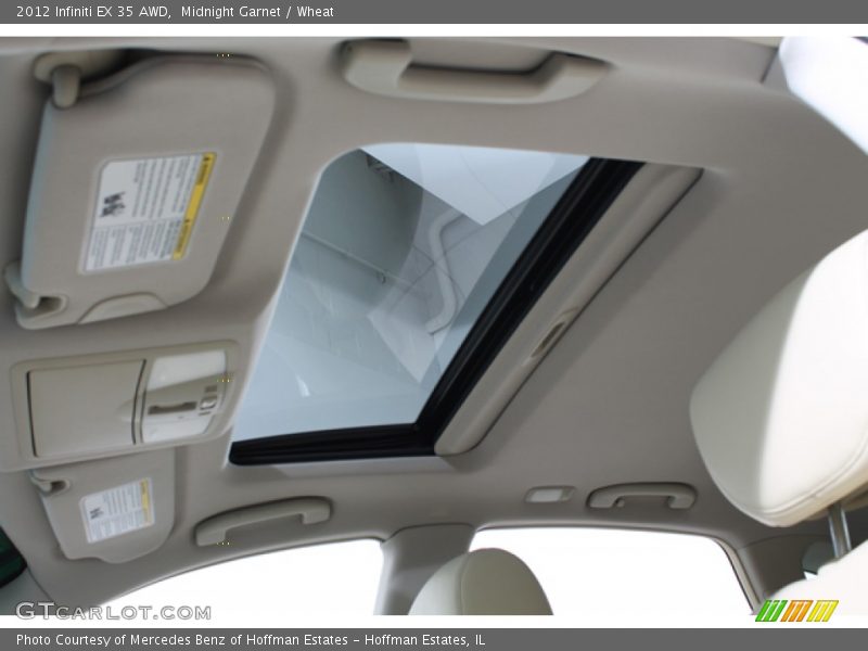 Midnight Garnet / Wheat 2012 Infiniti EX 35 AWD