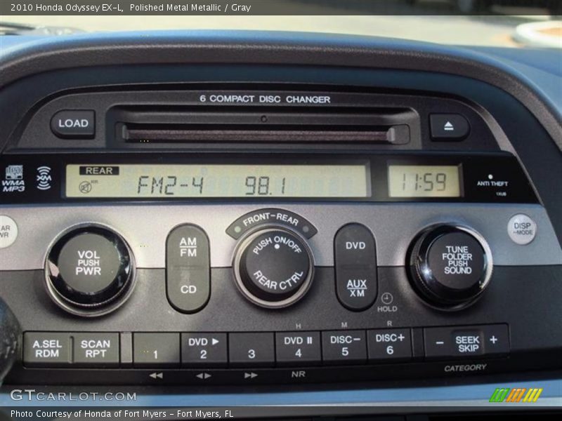 Polished Metal Metallic / Gray 2010 Honda Odyssey EX-L