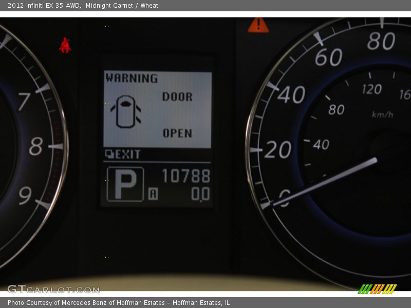 Midnight Garnet / Wheat 2012 Infiniti EX 35 AWD