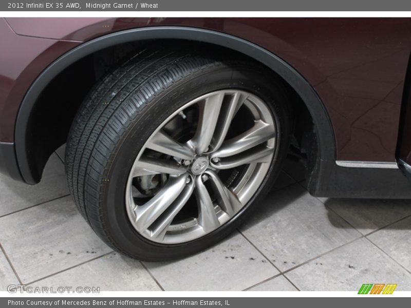 Midnight Garnet / Wheat 2012 Infiniti EX 35 AWD