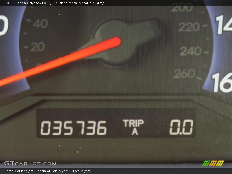 Polished Metal Metallic / Gray 2010 Honda Odyssey EX-L