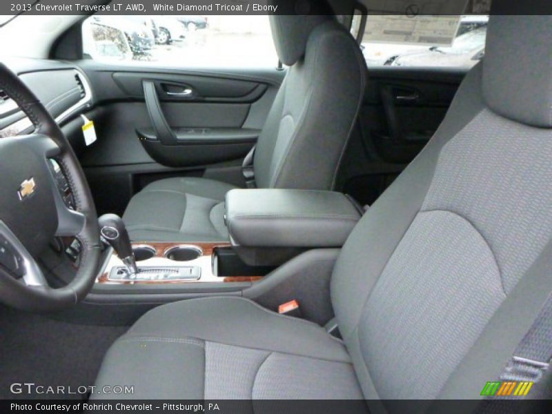 White Diamond Tricoat / Ebony 2013 Chevrolet Traverse LT AWD