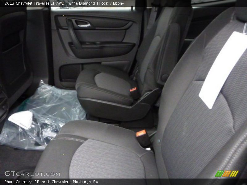 White Diamond Tricoat / Ebony 2013 Chevrolet Traverse LT AWD