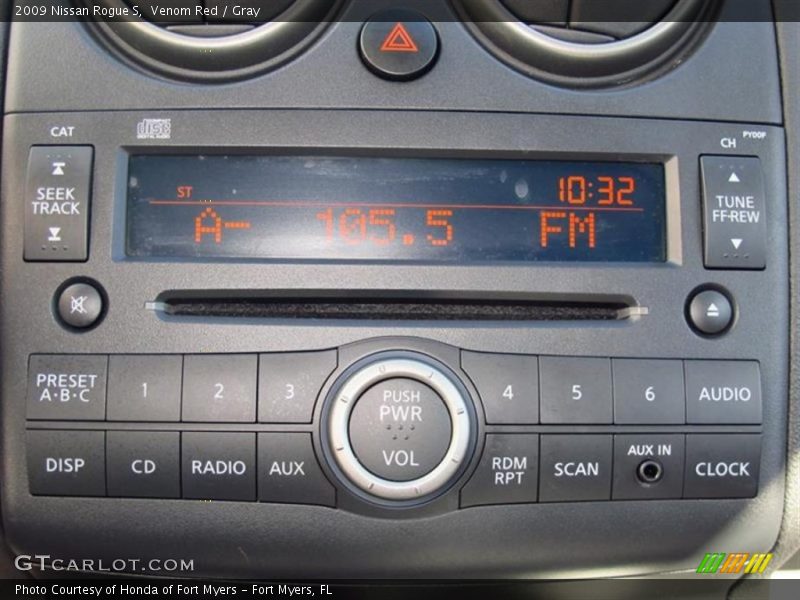 Venom Red / Gray 2009 Nissan Rogue S