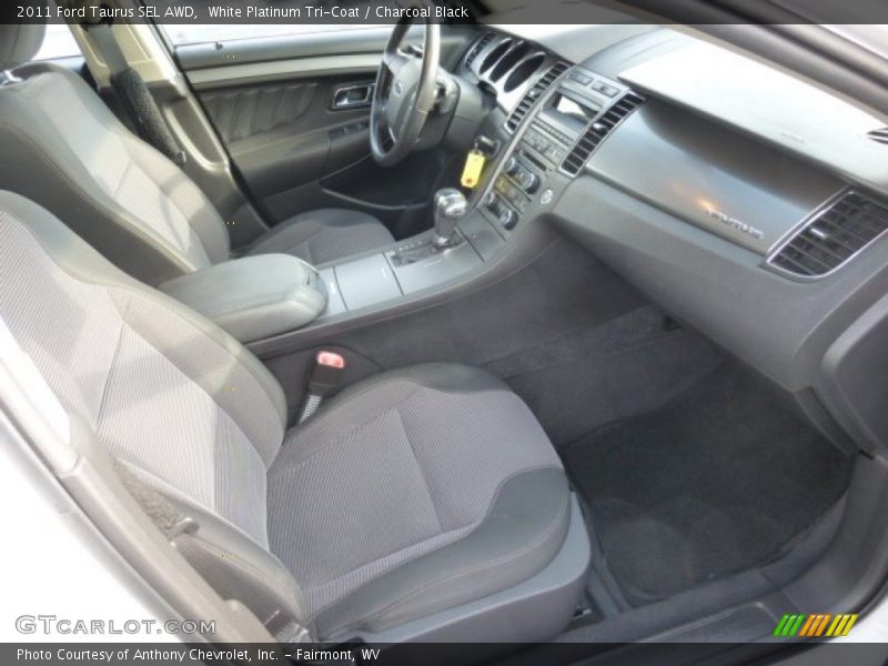 White Platinum Tri-Coat / Charcoal Black 2011 Ford Taurus SEL AWD