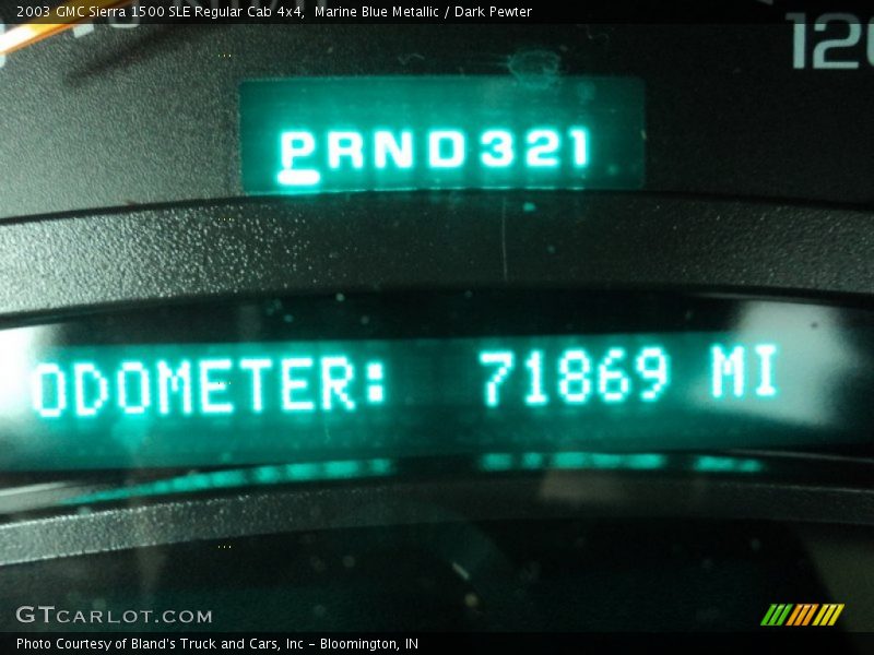 Marine Blue Metallic / Dark Pewter 2003 GMC Sierra 1500 SLE Regular Cab 4x4