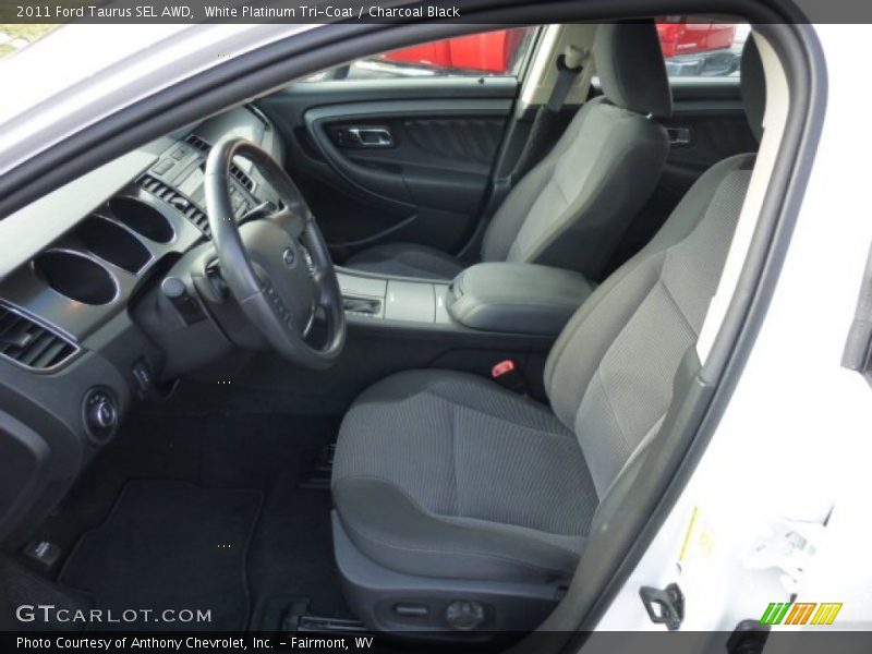 White Platinum Tri-Coat / Charcoal Black 2011 Ford Taurus SEL AWD